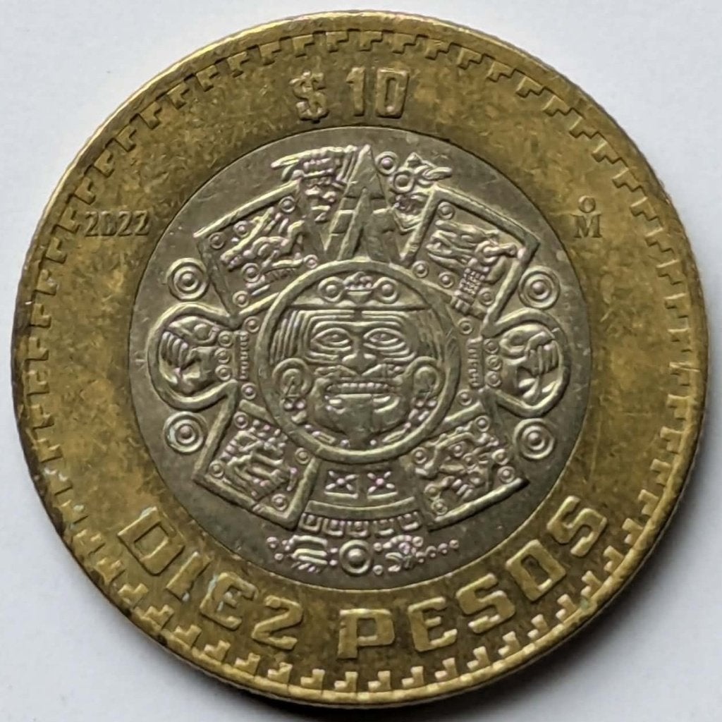 Mexico - 10 peso - 2022, Ophalen, Noord-Amerika, Losse munt