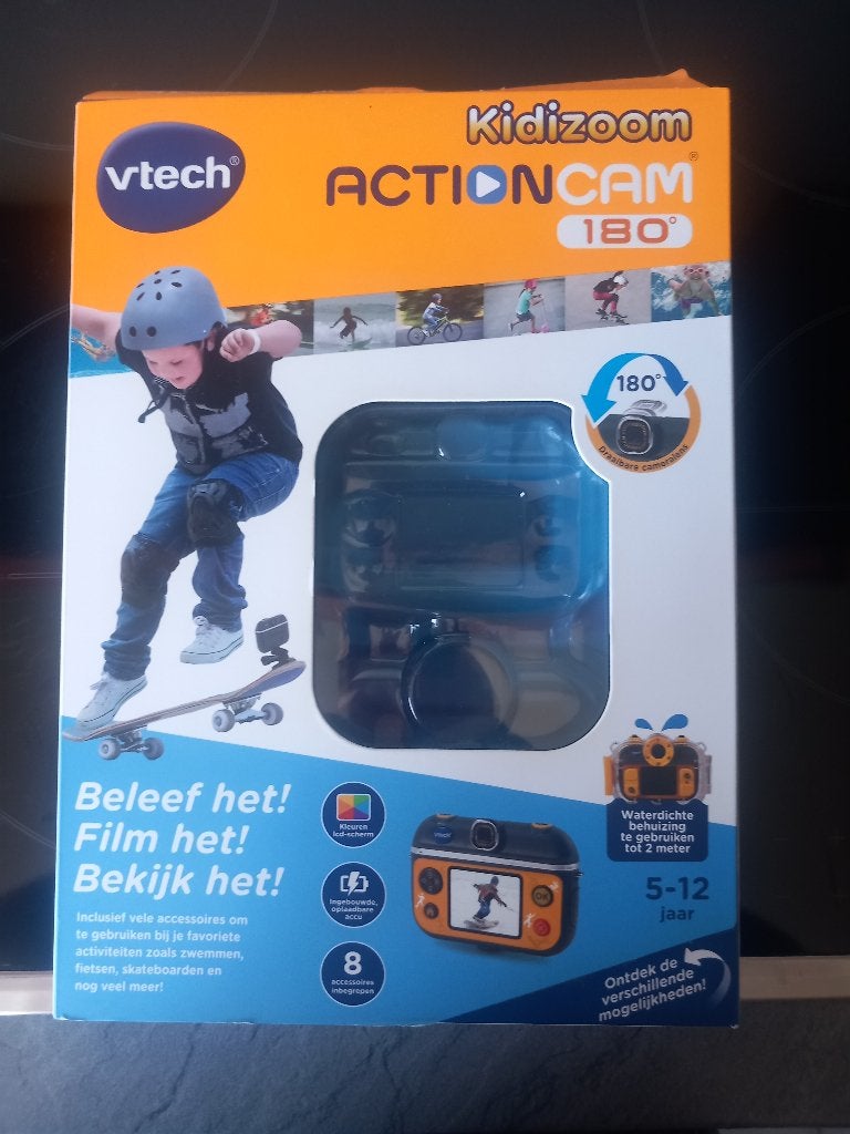 Vtech Kidizoom action cam 180, Kinderen en Baby's, Speelgoed | Vtech, Ophalen, Zo goed als nieuw, 6 jaar of ouder