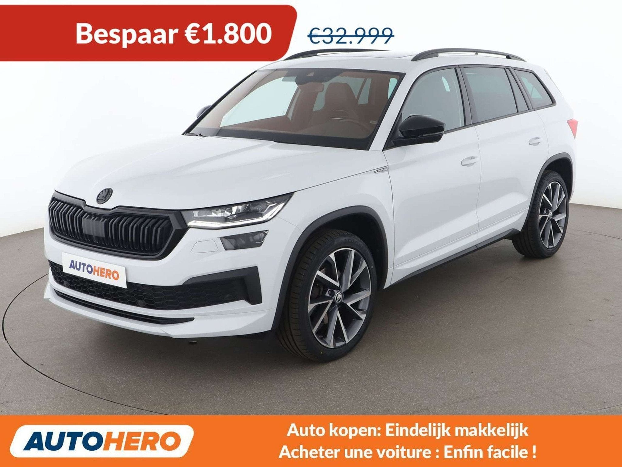 Skoda Kodiaq 1.5 TSI ACT SportLine (bj 2023, automaat), Auto's, Overige brandstoffen, Leder, Kodiaq, 150 pk