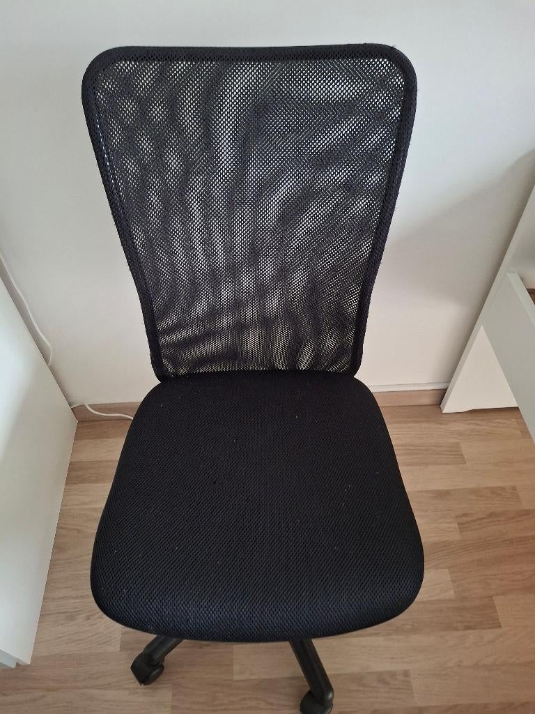 Chaise de bureau noire sans accoudoir, Enlèvement, Utilisé, Chaise de bureau