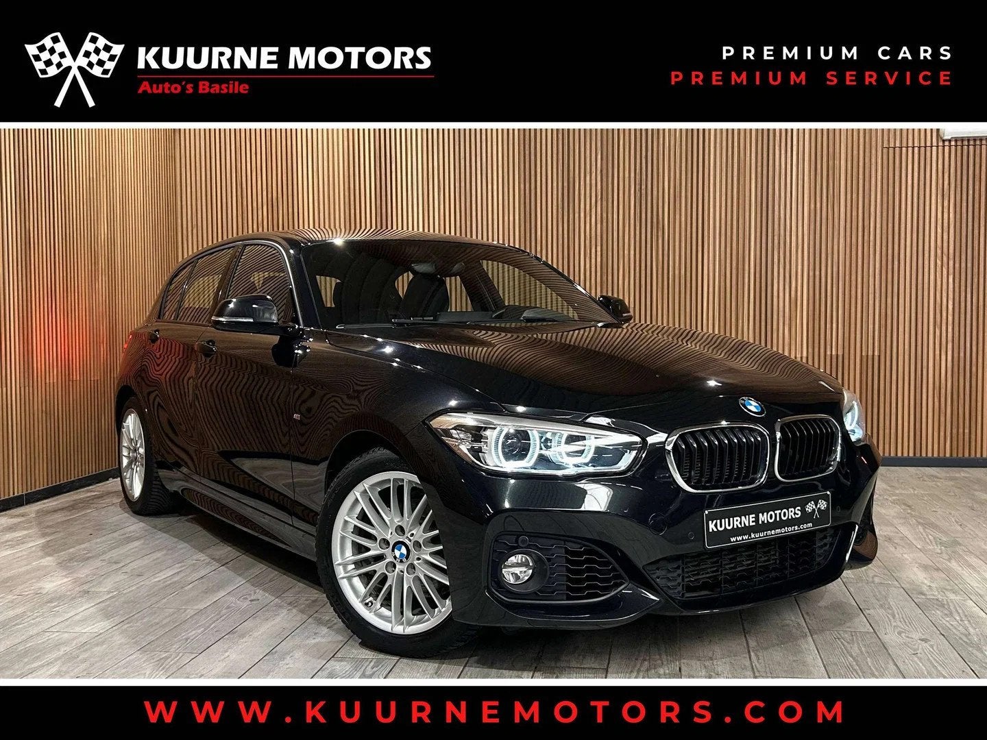 BMW 1 Serie 118 iA M Pack Alu17"/Led/Leder/VerwZet/Gps/Pdc/B, Auto's, 1940 kg, 1 Reeks, Gebruikt, 136 pk