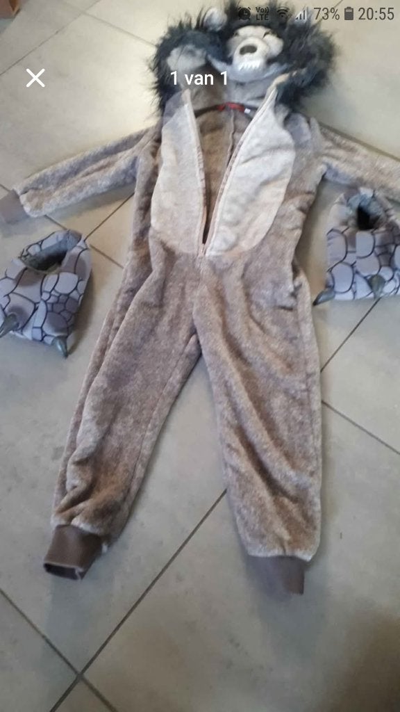 Onesie met bijhorende pantoffels, Enlèvement, Comme neuf