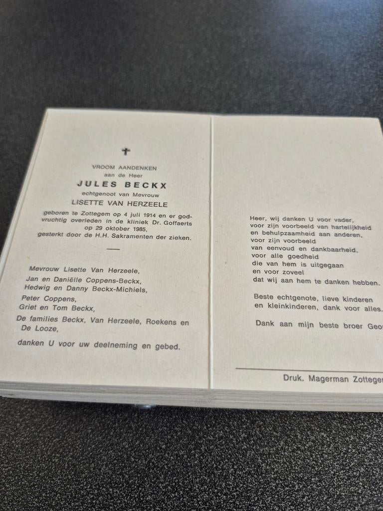 Bidprentjes Zottegem, Verzamelen, Bidprentjes en Rouwkaarten, Ophalen of Verzenden