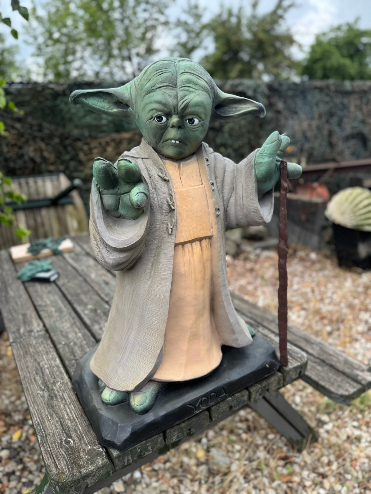 Grande statue de Yoda Star Wars, Collections, Enlèvement, Utilisé, Fantasy