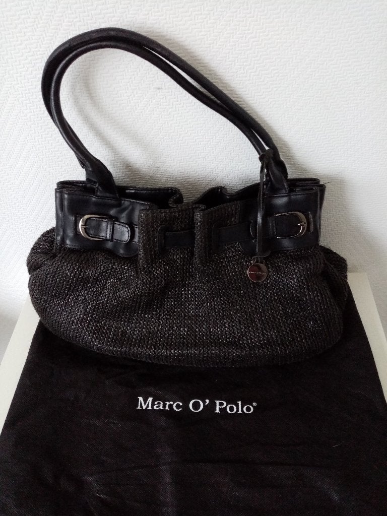Marc O' Polo handtas zwart met stofzak, Enlèvement ou Envoi, Utilisé, Noir, Sac à main