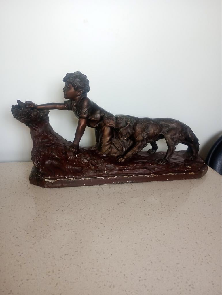 Art deco beeld, Enlèvement, Art deco, Statue