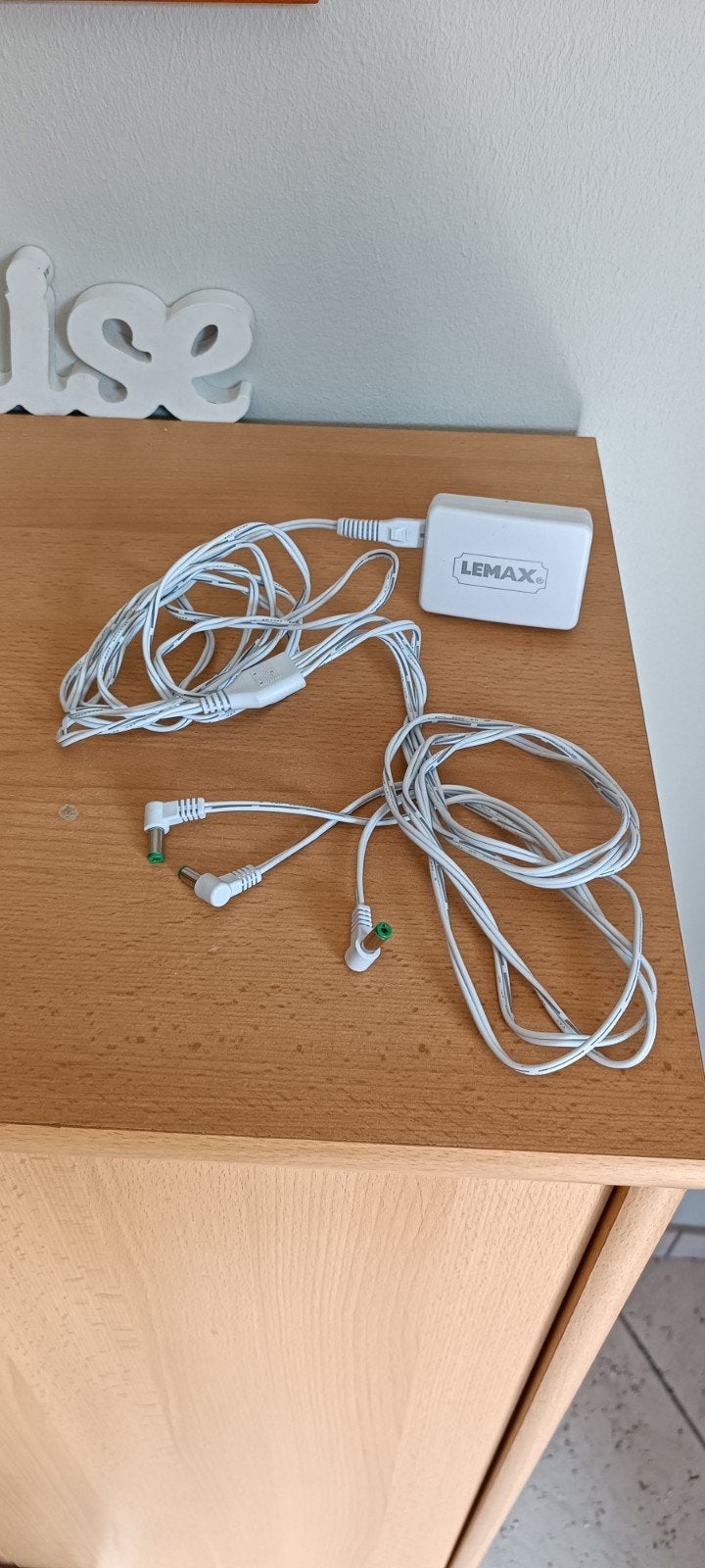 Stopcontact met 3 Lemax-tips, Ophalen of Verzenden, Gebruikt