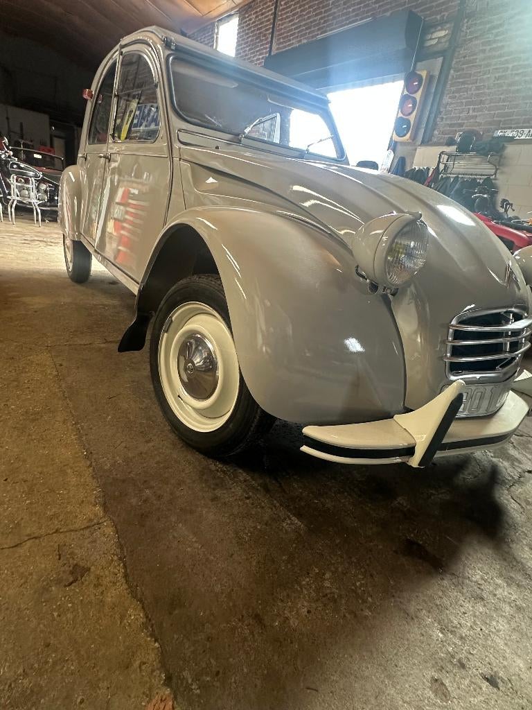 Voorouder 2cv 1965, Auto's, Oldtimers, 4 deurs, Beige, Overige kleuren, Handgeschakeld