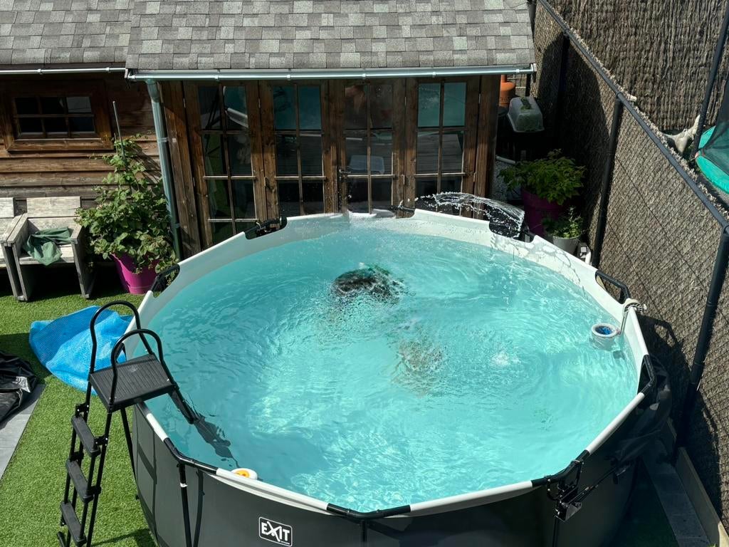 Exit toys Opzetzwembad 360cm diameter, zwart., Tuin en Terras, Zwembaden, Ophalen, Gebruikt, Overige typen