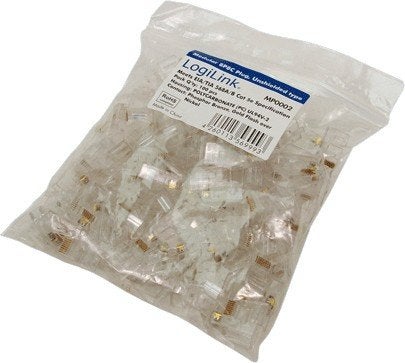 LogiLink MP0002 UTP kabel-connector 100sts RJ45 cat5, Computers en Software, Ophalen of Verzenden, Nieuw