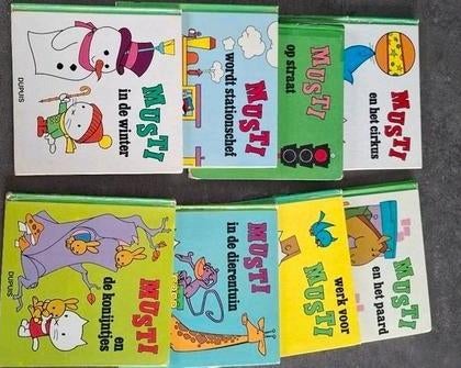 Oude boekjes Musti, Pili's, tip & tap en Pietje Puk, Boeken, Ophalen