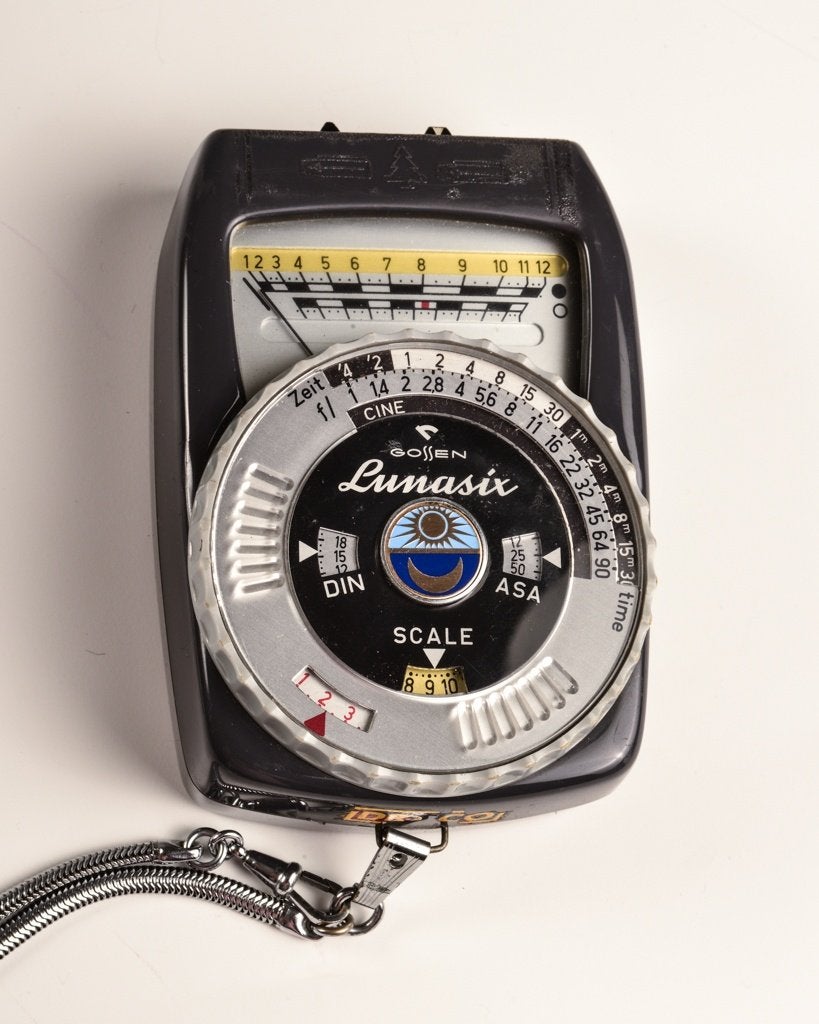 Vintage Gossen Lunasix-lichtmeter met origineel tasje, Gebruikt, Overige typen, Ophalen of Verzenden, Overige merken