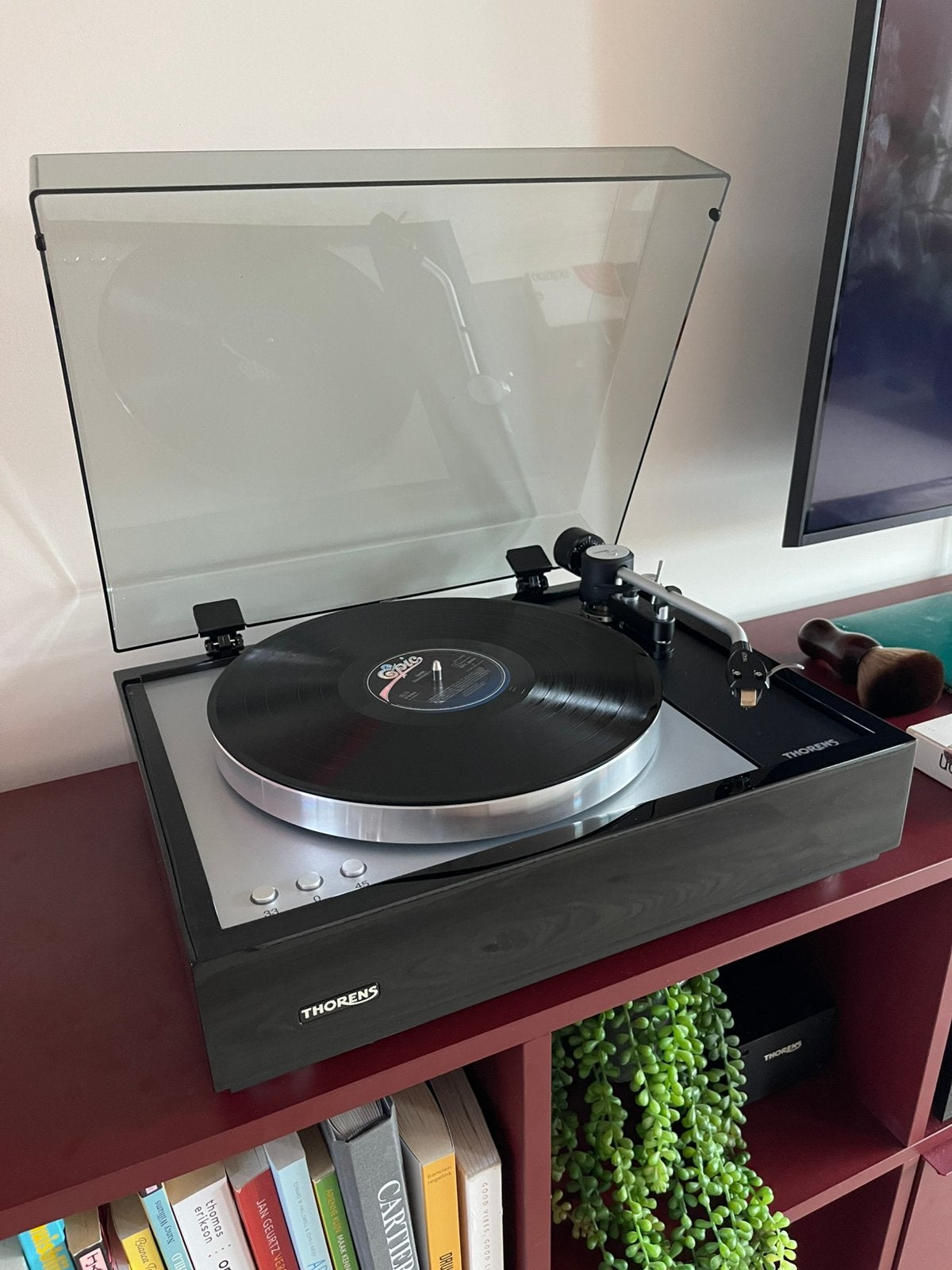 Thorens TD 1600 - TP 160 tonearm - garantie als nieuw, Ophalen, Zo goed als nieuw, Platenspeler, Thorens