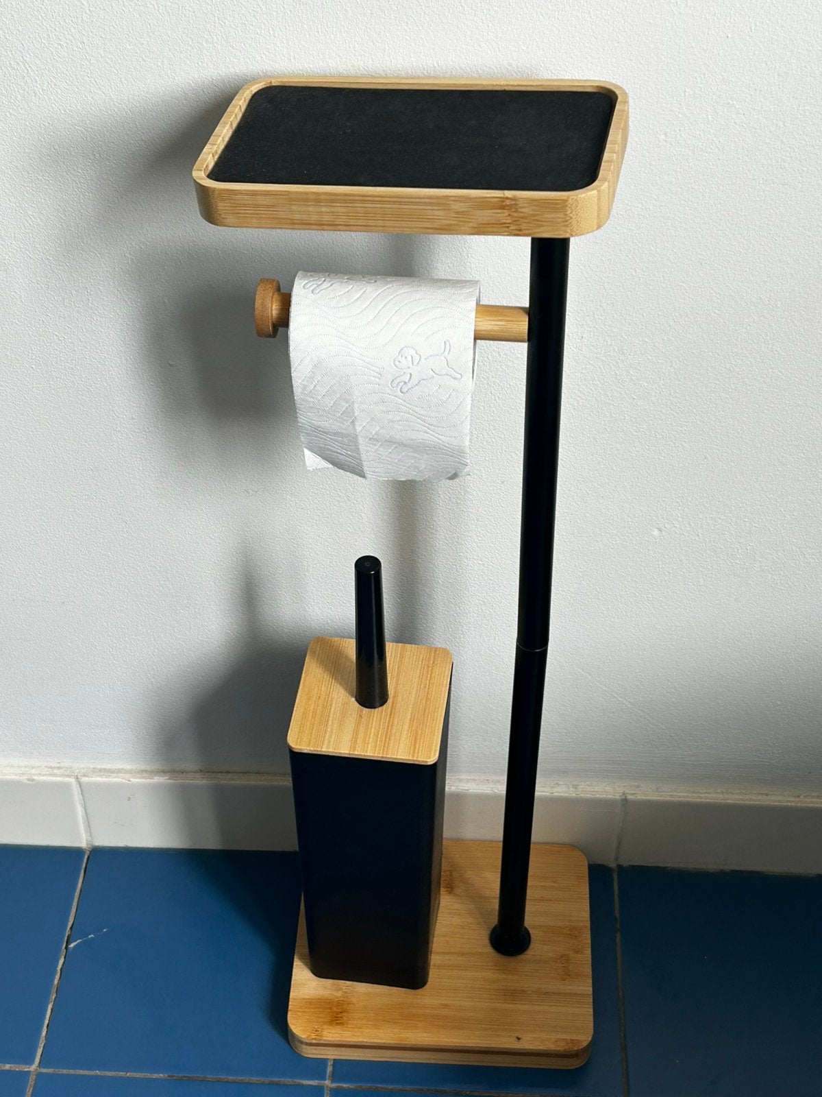 Toiletrolhouder met borstel (zo goed als nieuw), Ophalen, Zo goed als nieuw