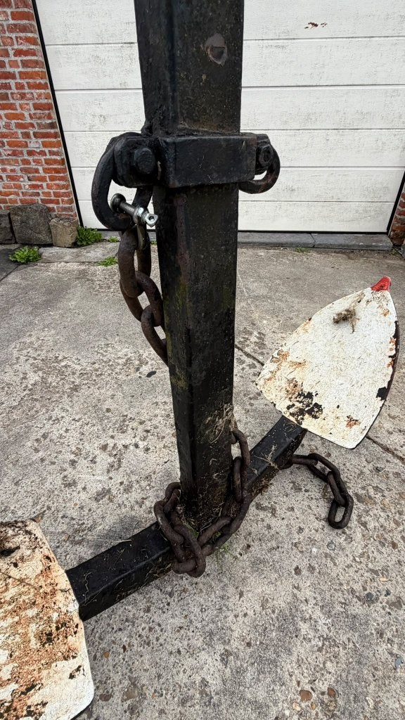 Groot scheepsanker met ketting 235 cm, Enlèvement, Utilisé, Ancrer et Accoster