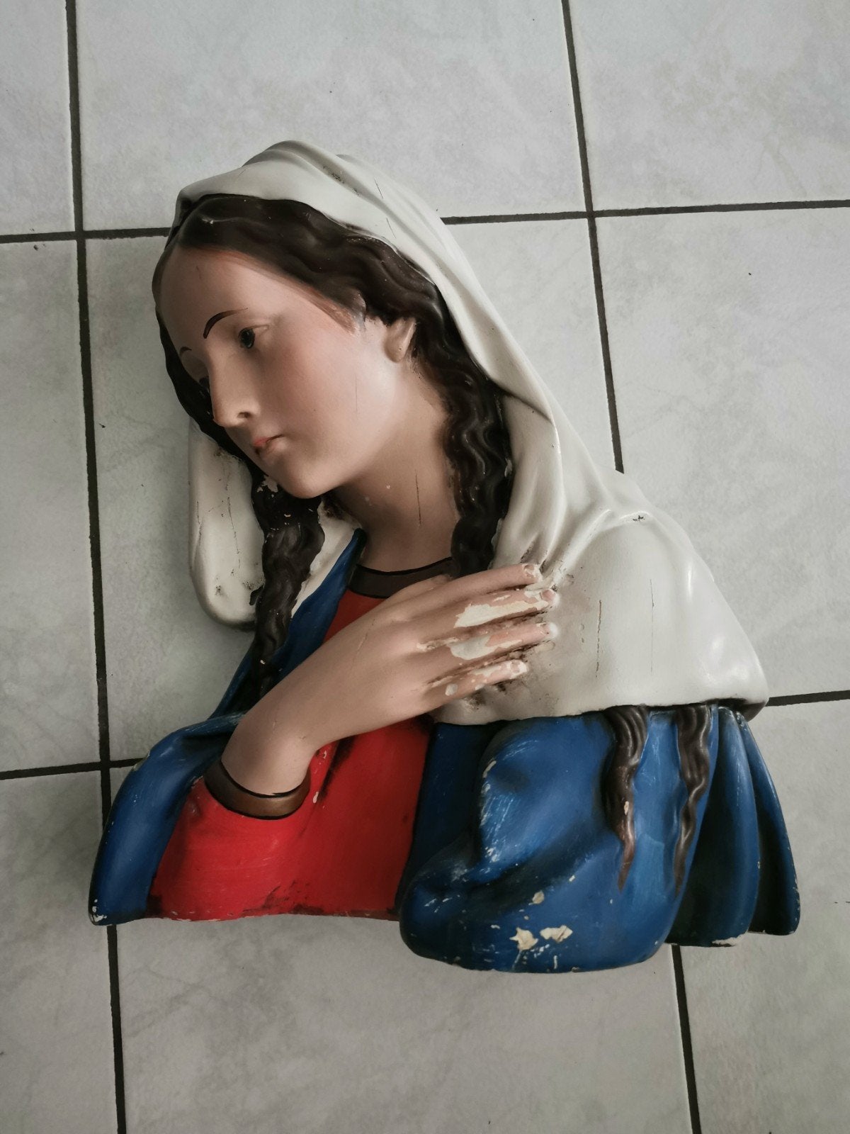 Groot beeld "Maria", Verzamelen, Ophalen, Gebruikt, Mens