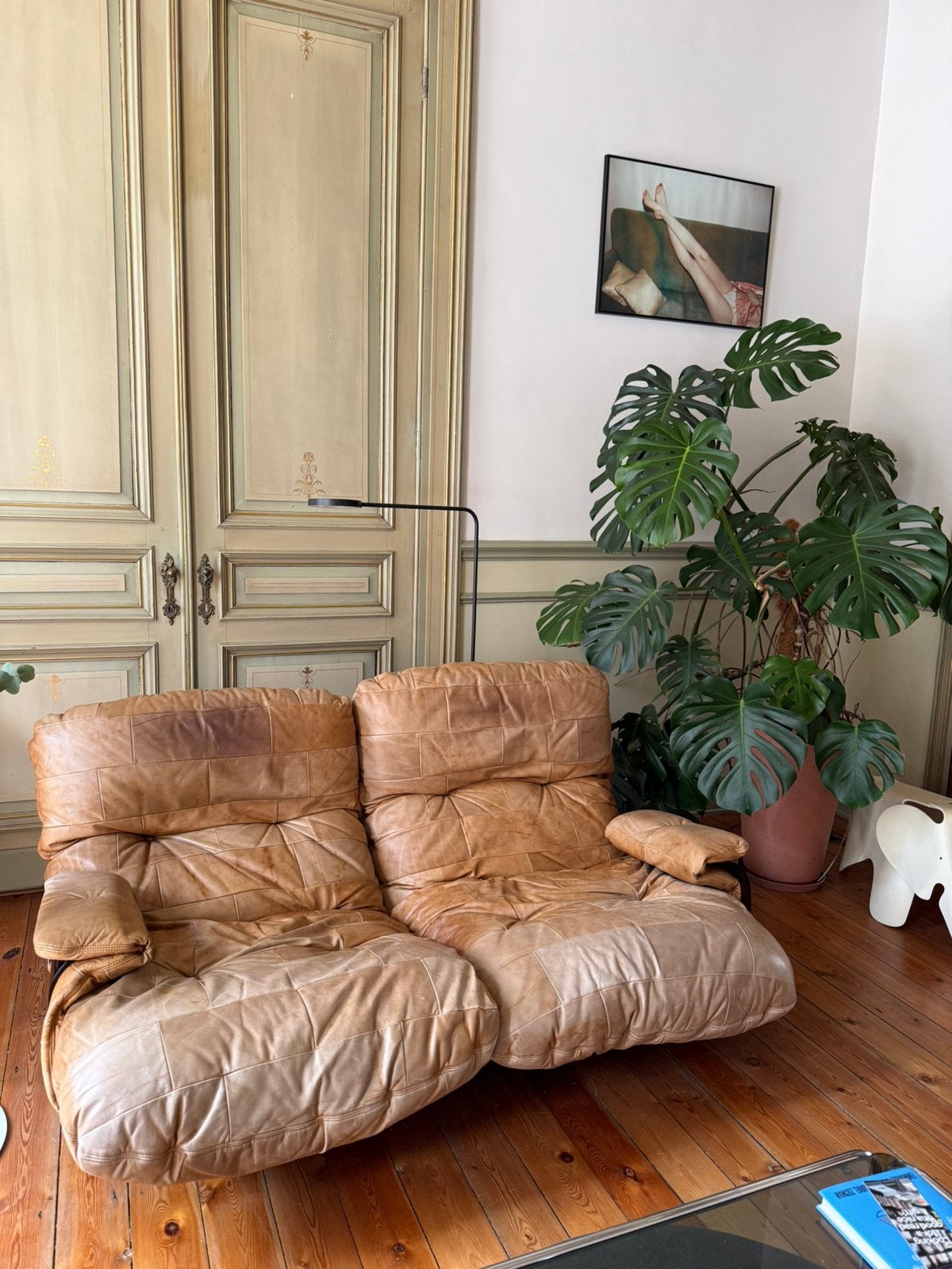 Canapé vintage ‘Marsala’ de Ligne Roset, Ophalen, Vintage, Space Age, Gebruikt, Minder dan 75 cm