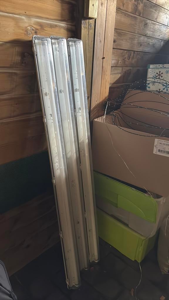TL armaturen 3 stuks TL-lampen, Ophalen, Gebruikt, Minder dan 50 watt, Lamp met armatuur