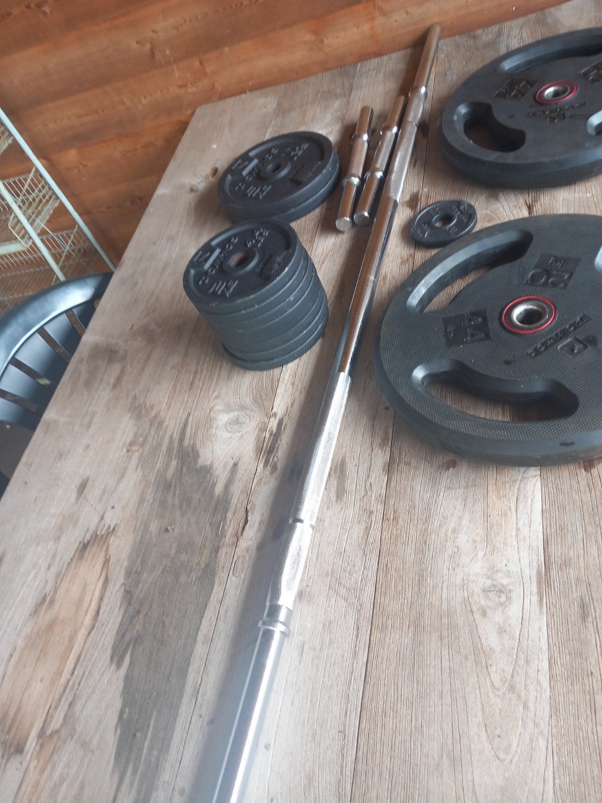 Lotje fitness,halters,gewichten, Sport en Fitness, Fitnessmaterialen, Ophalen