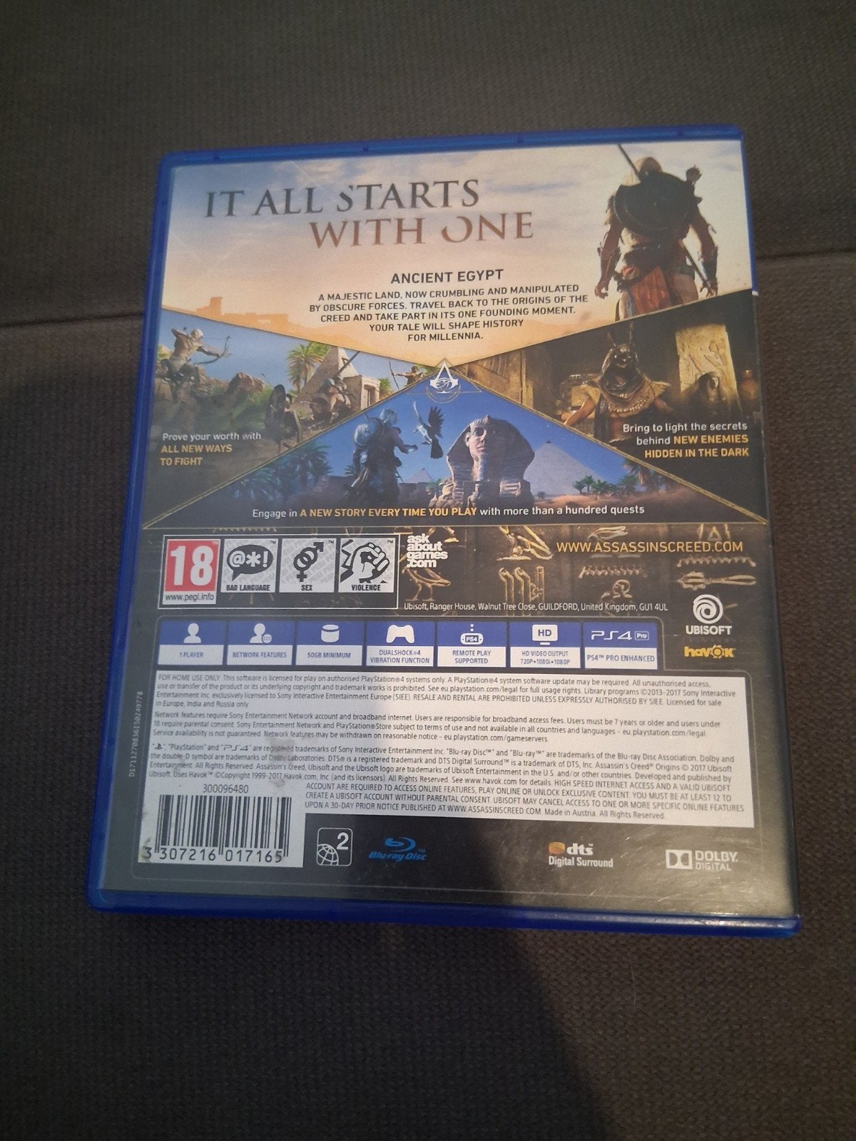 jeux assasins creed origins, Enlèvement, Neuf