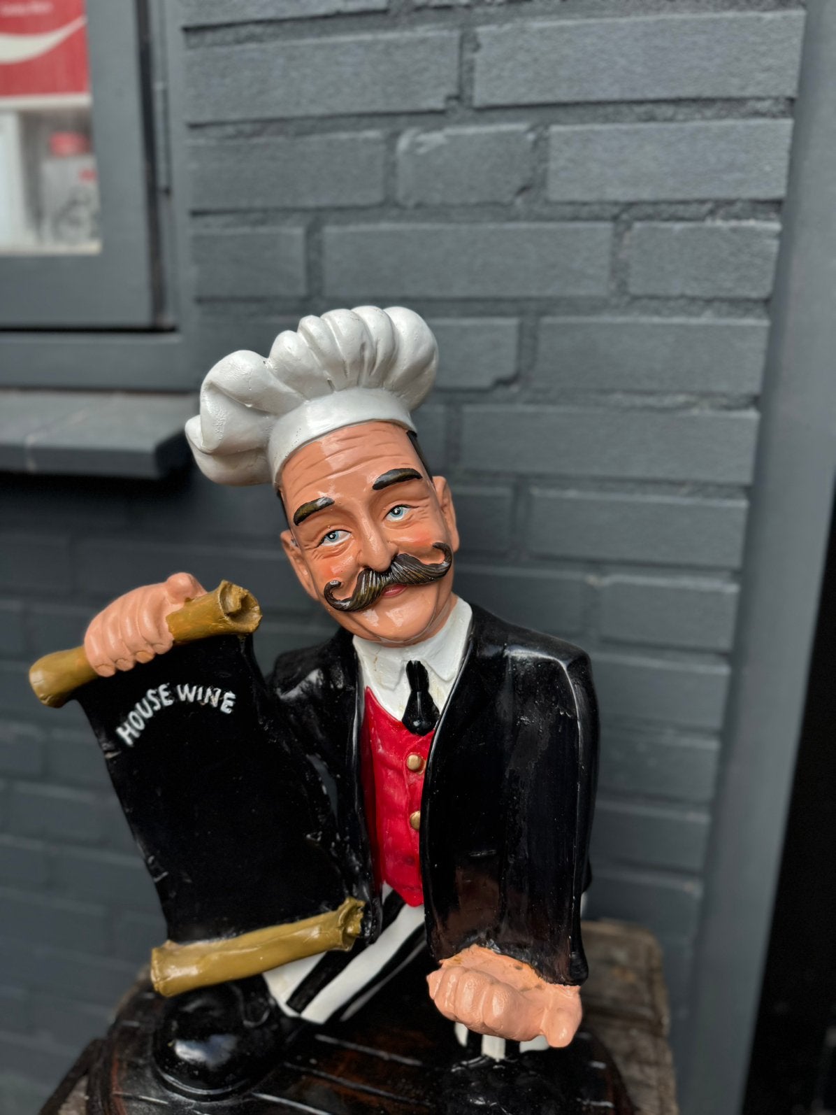 Mini Koks beeld Wijn proeverij, Ophalen, Gebruikt, Mens
