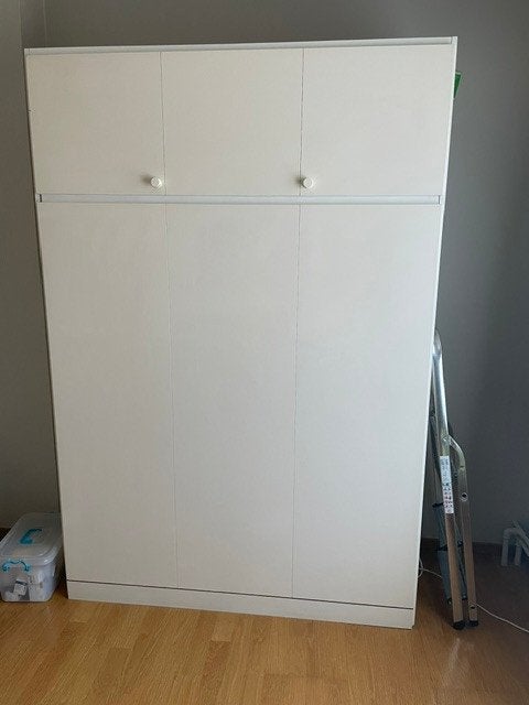 meuble lit escamotable (2 pers), 140 cm, Contemporain, Enlèvement, Utilisé