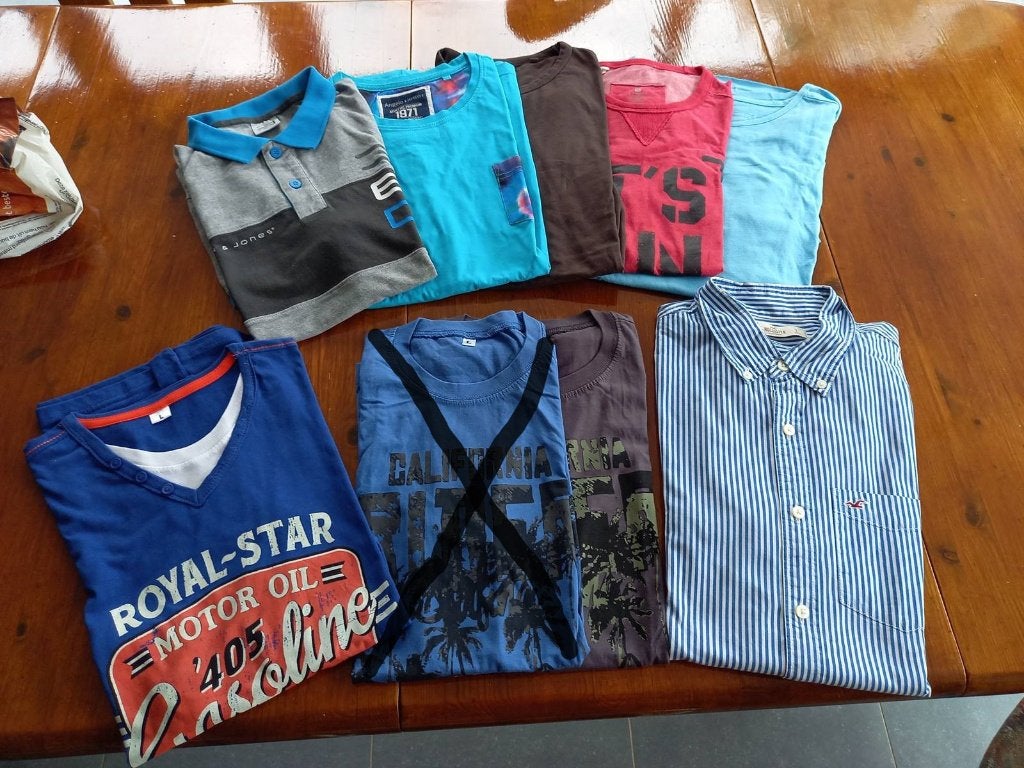 Pakket kledij maat Large (8 stuks) - ook apart te verkrijgen, Vêtements | Hommes, Packs de vêtements pour hommes, Enlèvement, Comme neuf