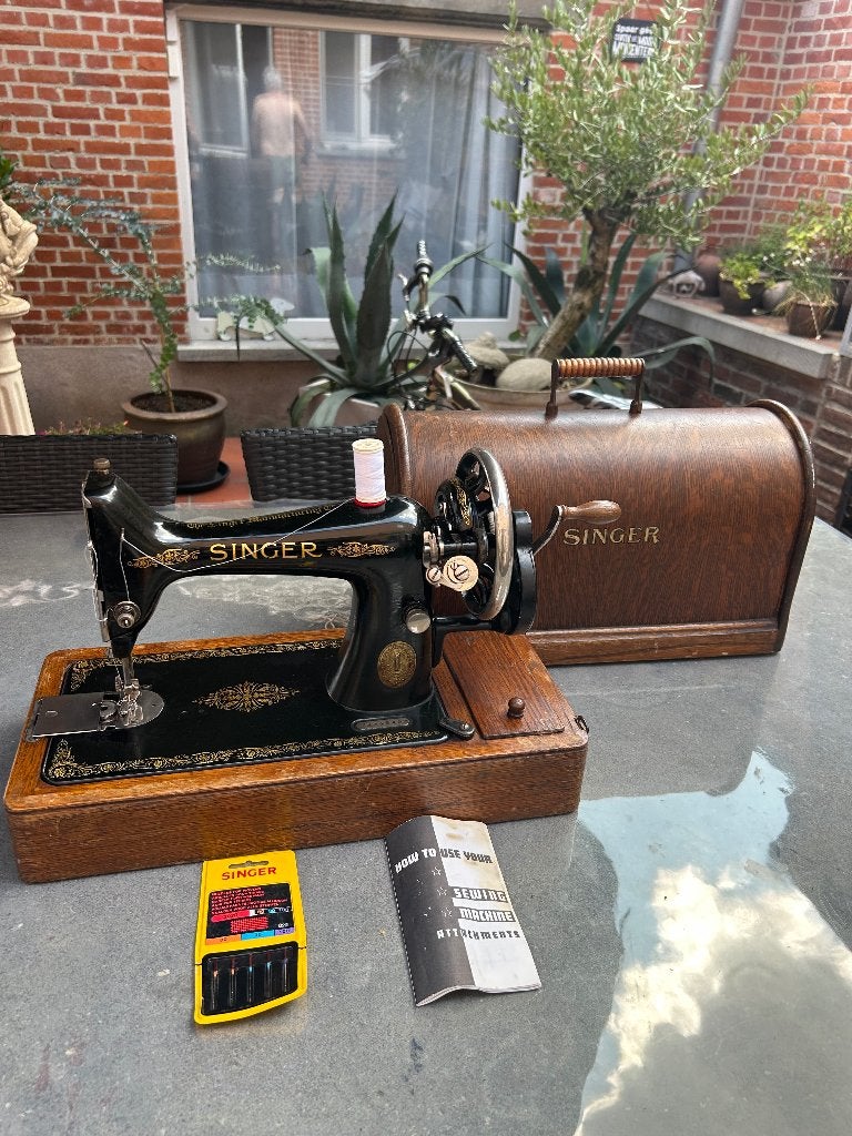 Singer vintage naaimachine (1918), Antiquités & Art, Antiquités | Machines à coudre, Enlèvement