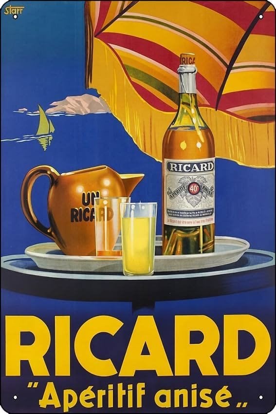 Panneau pub en bois Ricard Pastis 3 - Mancave vintage rétro, Enlèvement ou Envoi, Neuf, Panneau publicitaire