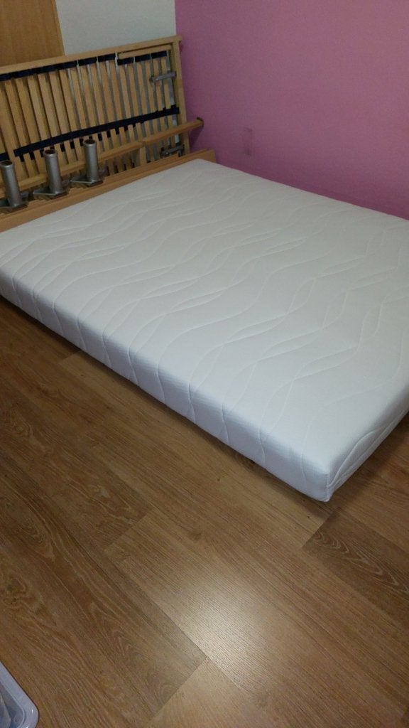 Lit complet, Matelas, Comme neuf, Enlèvement, 200 cm