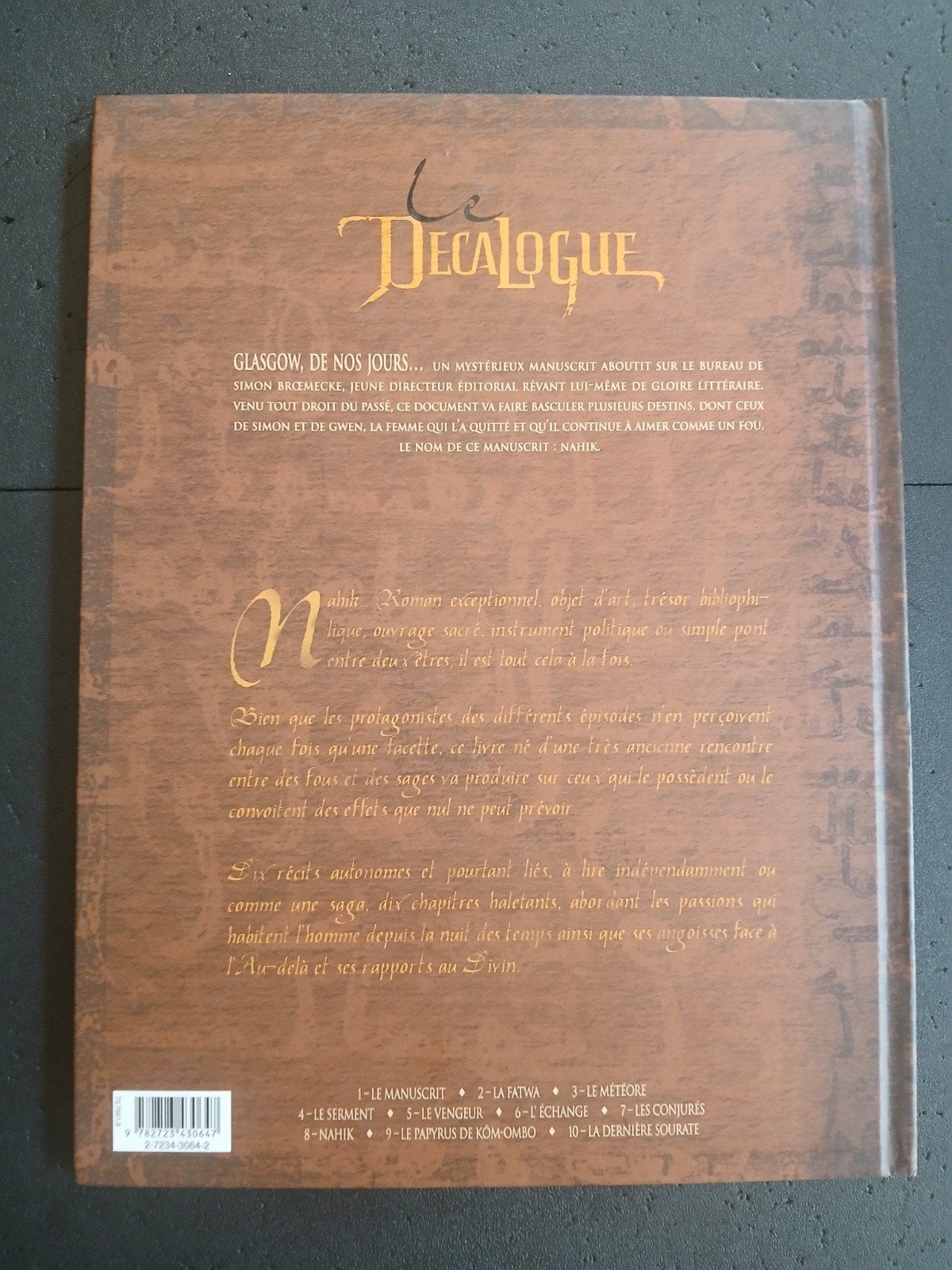 Bd le decalogue 1, Livres, Enlèvement ou Envoi