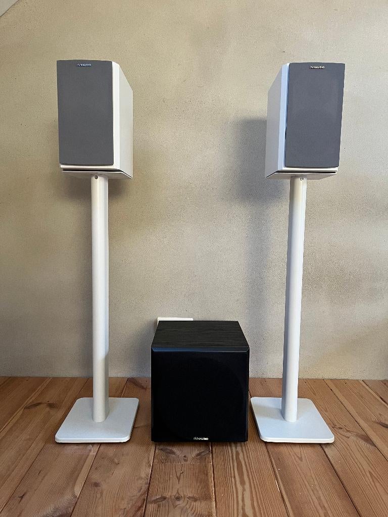 Kit d'enceintes actives Dynaudio 2.1, Autres marques, Comme neuf, Enlèvement, Haut-parleurs Frontaux, Arrière ou Stéréo
