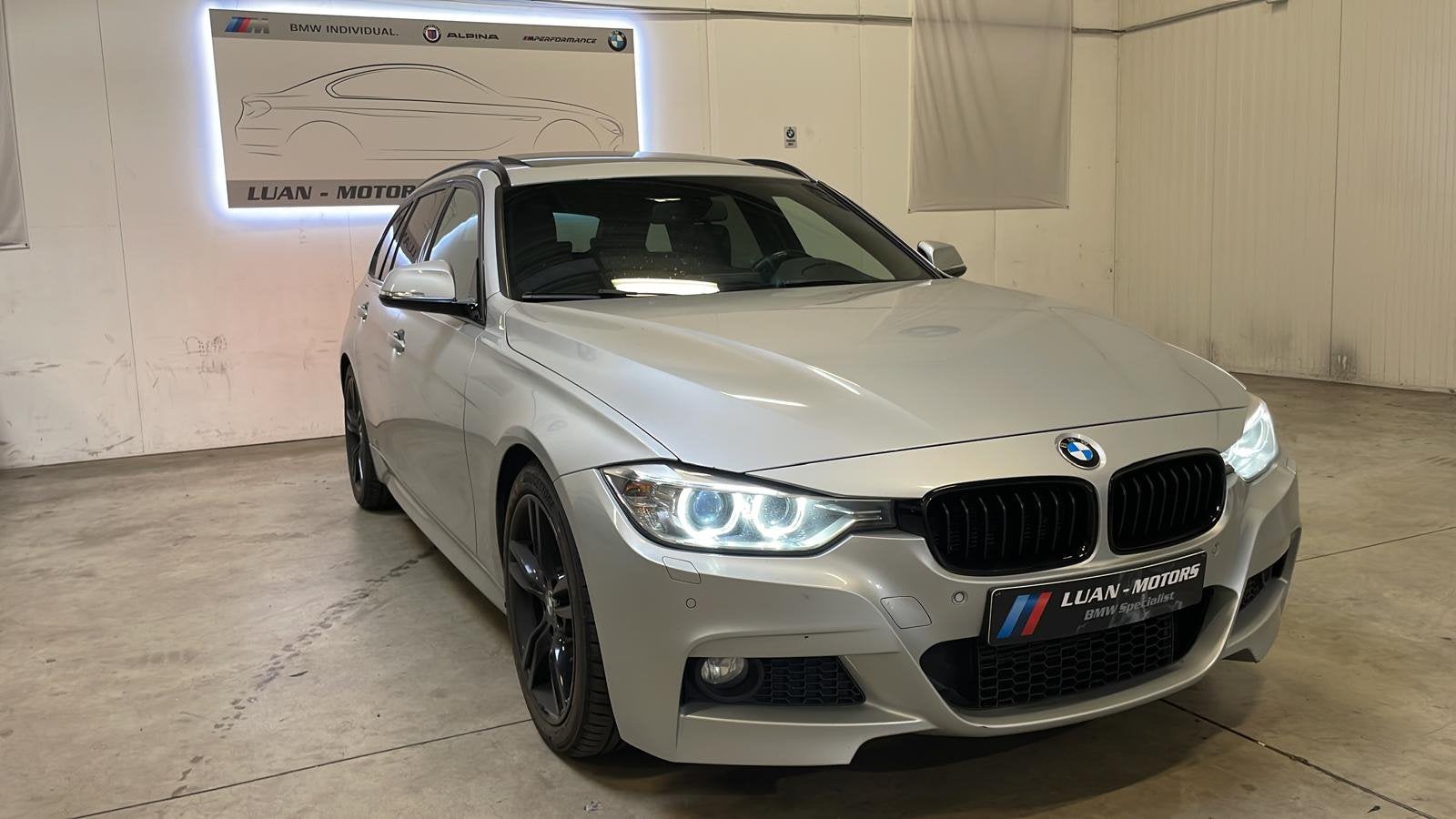 Bmw 320d Touring Mpack interieur-Exterieur, Auto's, BMW, 3 Reeks, Diesel, Euro 5, Break, 5 deurs, Automaat, Zilver of Grijs, Zwart
