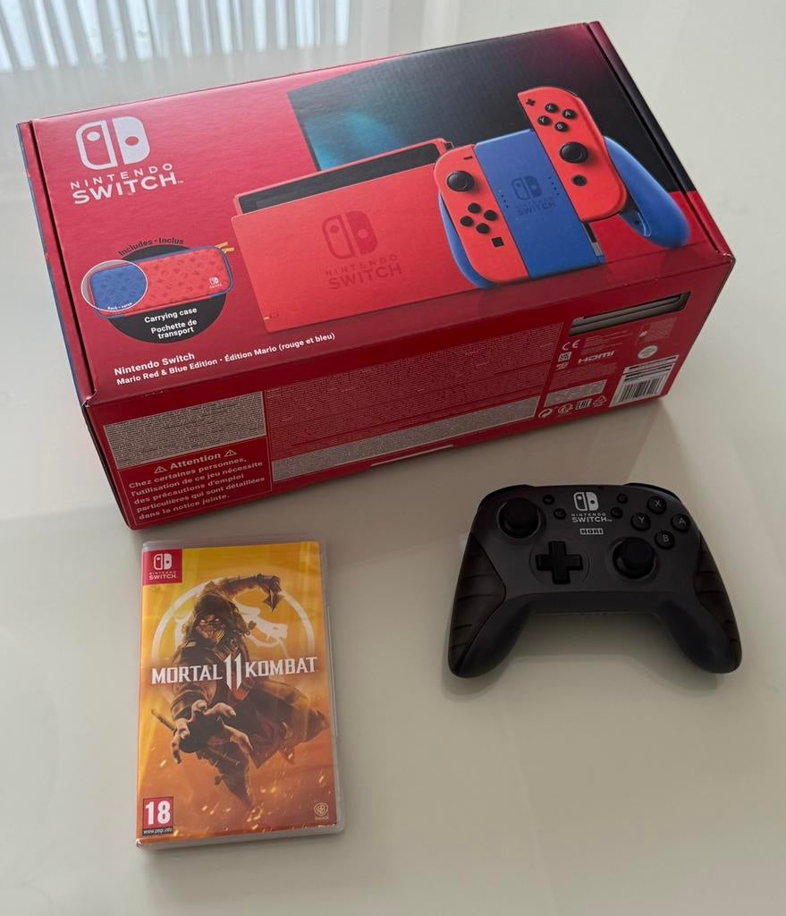 Nintendo Switch ( édition Mario rouge et bleu ), Enlèvement, Comme neuf