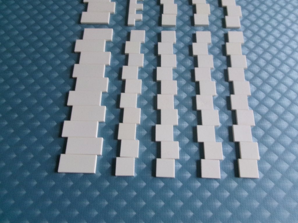 Lot de 2 tuiles Lego blanches D20 100, Enlèvement ou Envoi, Lego, Utilisé, Briques en vrac