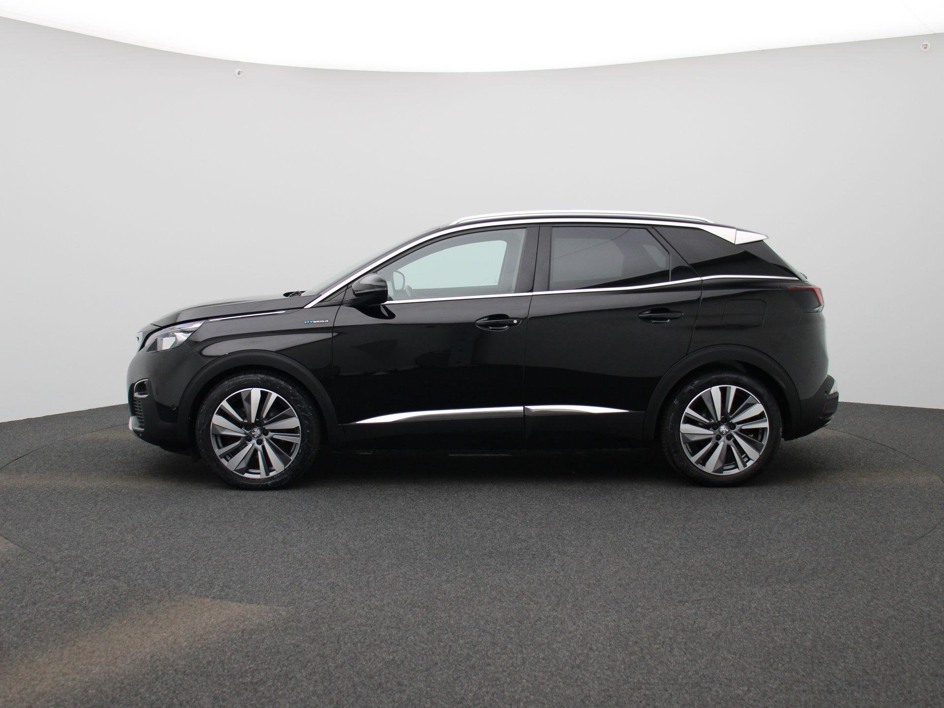 Peugeot 3008 1.6 HYBRID4 300 e-Auto8 GT NAVI | CAMERA | LEDE, Auto's, 4 cilinders, Zwart, Plug-in hybride, SUV of Terreinwagen