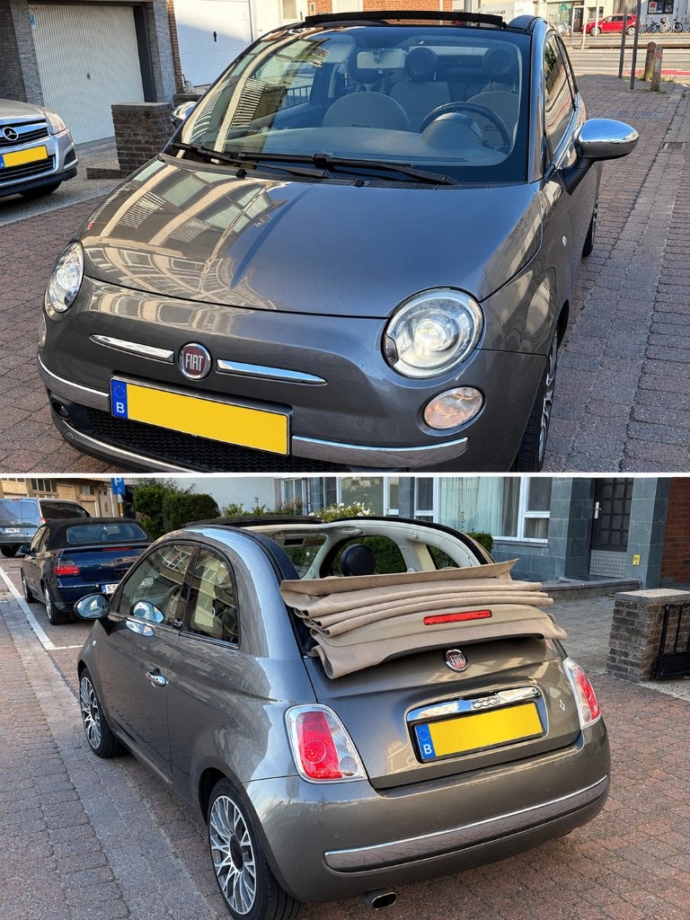 Fiat 500C 2011 benzine, Autos, Euro 5, 63 kW, Cabriolet, Boîte manuelle