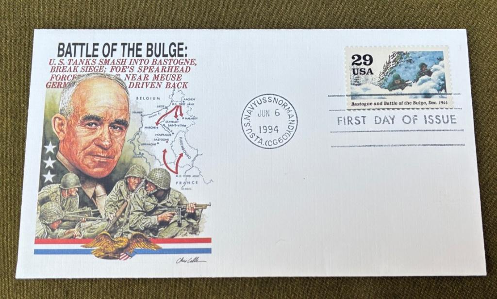 Bataille des Ardennes, enveloppe FDC, 1994., Enlèvement ou Envoi