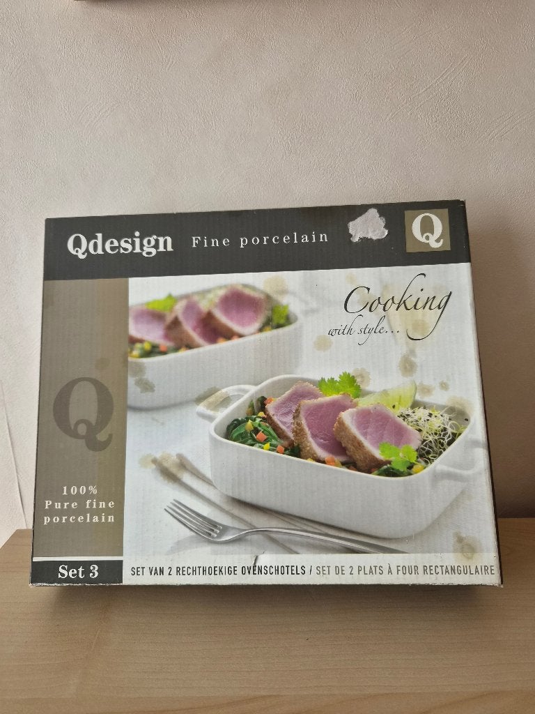 Qdesign set ovenschalen, Ophalen of Verzenden, Nieuw