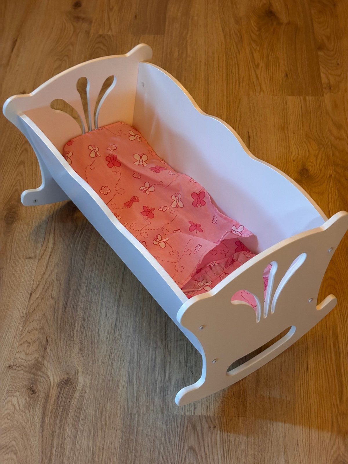 Houten poppenbedje, Ophalen, Zo goed als nieuw