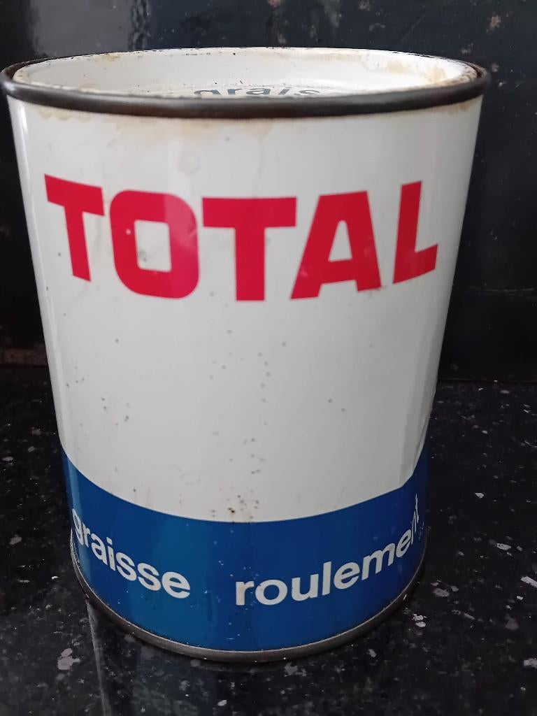 Vintage blik vet TOTAL, Verzamelen, Ophalen of Verzenden, Zo goed als nieuw