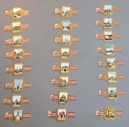 24 bagues cigarette serie 2 viel anvers, Verzamelen, Ophalen of Verzenden, Gebruikt, Sigarenbandjes