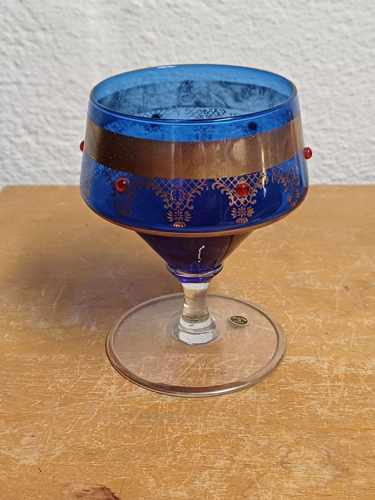 Coupe en verre bleu cobalt, Antiquités & Art, Enlèvement ou Envoi