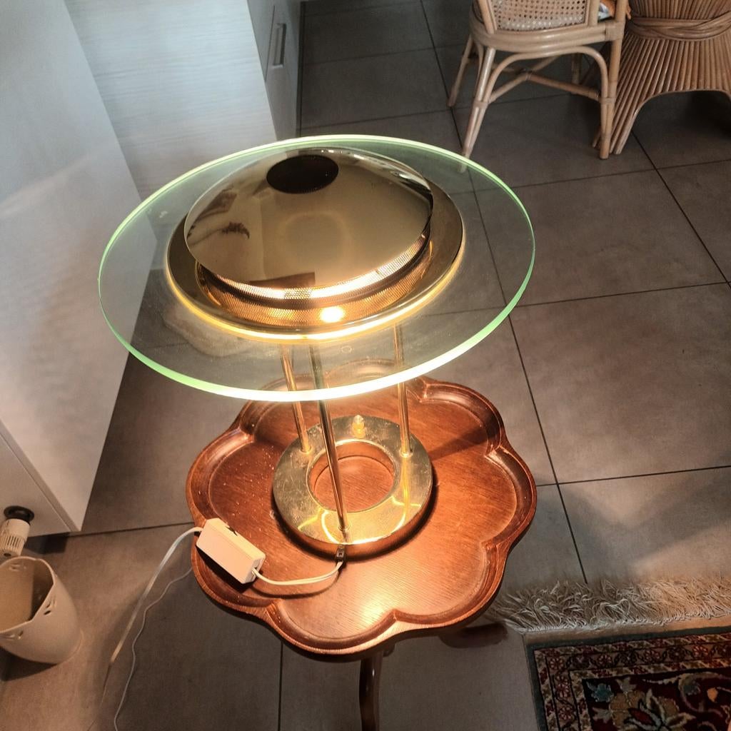 Moderne messing tafellamp., Antiek en Kunst, Ophalen