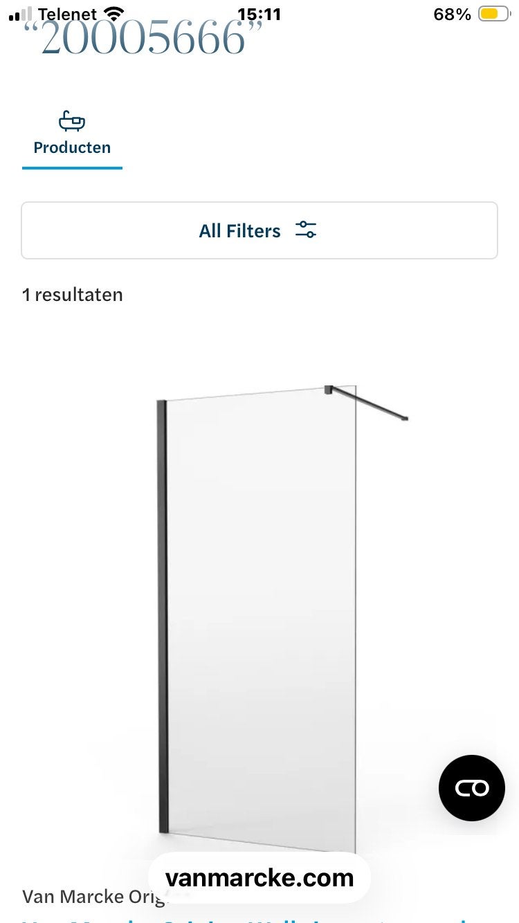 Inloopdouche vaste wand 1400w x 2000h 8mmd, Ophalen, 80 tot 120 cm, Nieuw, 160 cm of meer