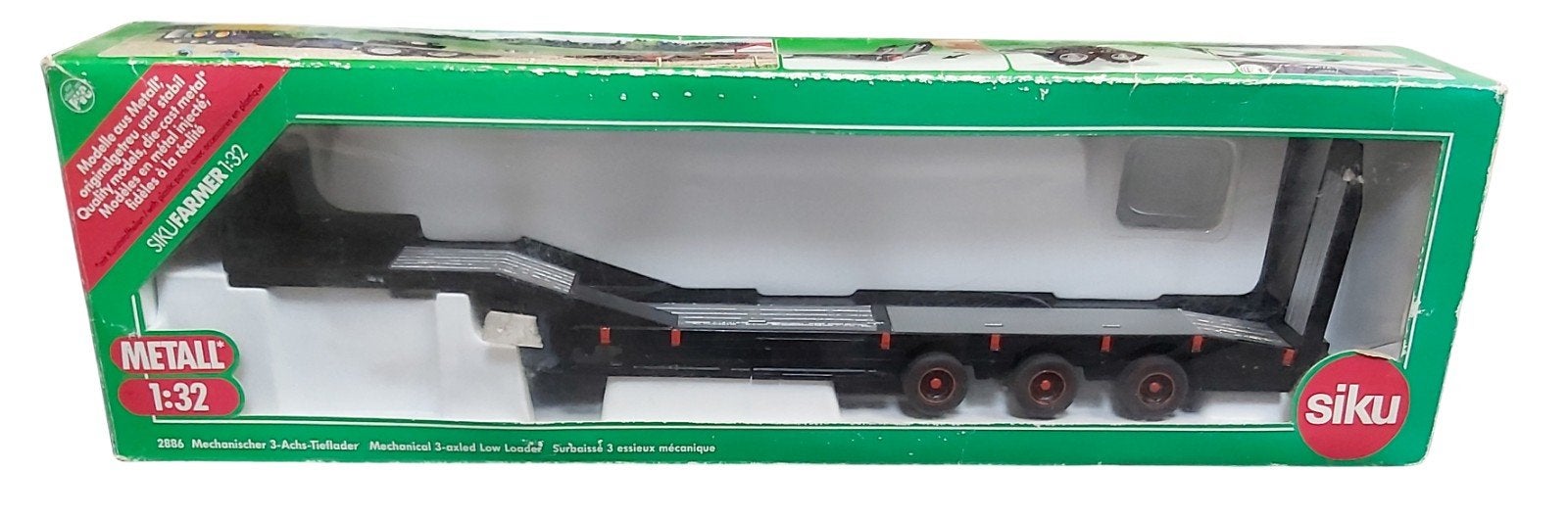 Siku 2886 Lowloader 1:32 avec jantes modifiées, nouveau en O, Hobby & Loisirs créatifs, Voitures miniatures | 1:32, Enlèvement ou Envoi