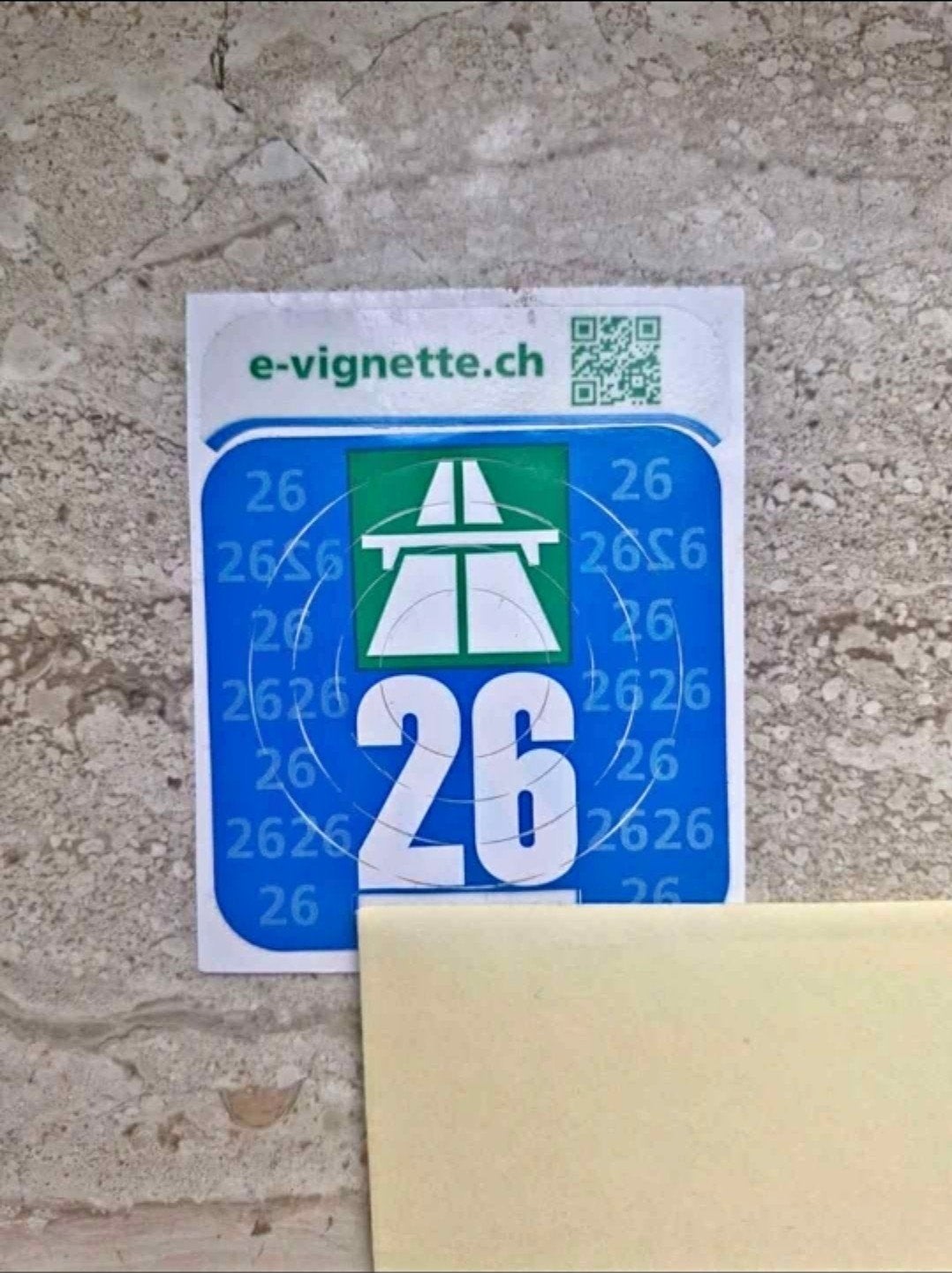 VERKOCHT  vignet zwitserland 2026, Tickets en Kaartjes, Autovignetten