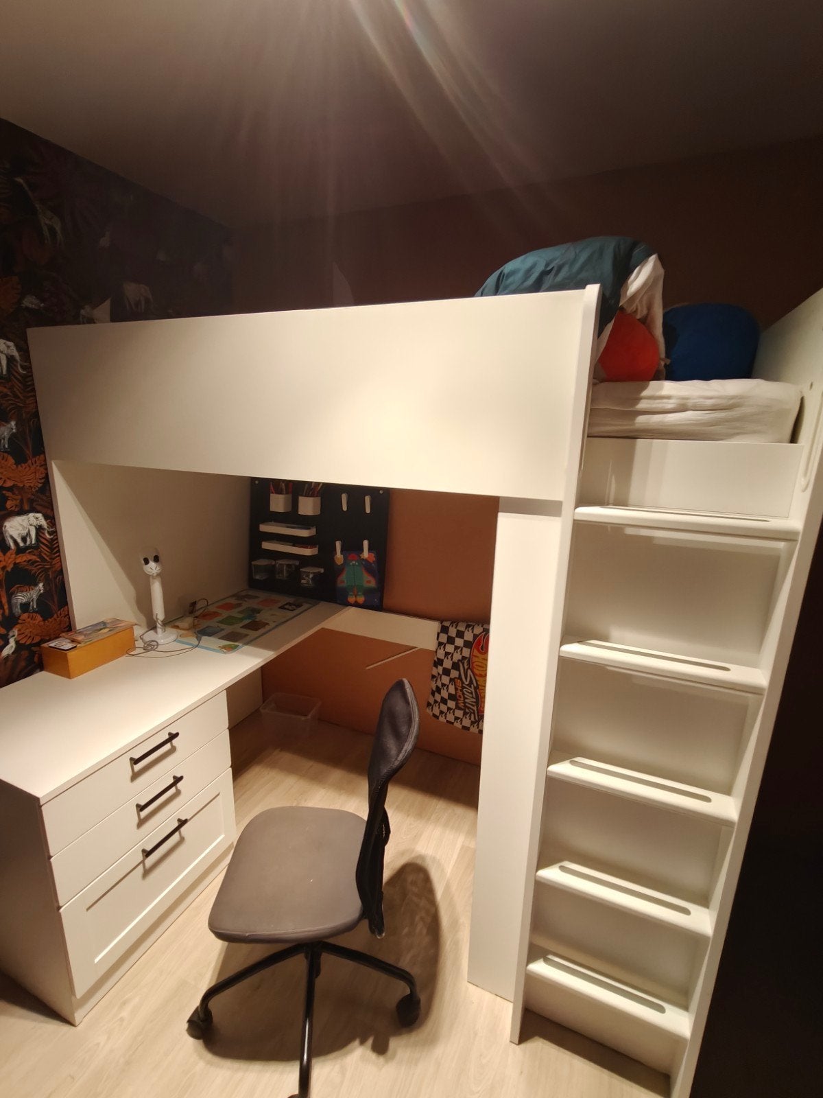 Hoogteslaper met bureau, Kinderen en Baby's, Ophalen