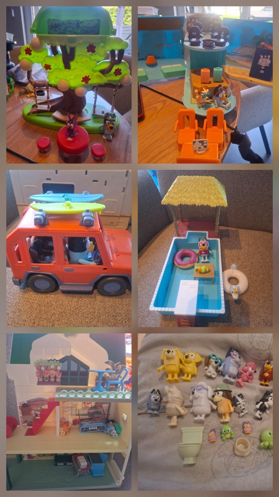 bluey collectie speelgoed, Ophalen