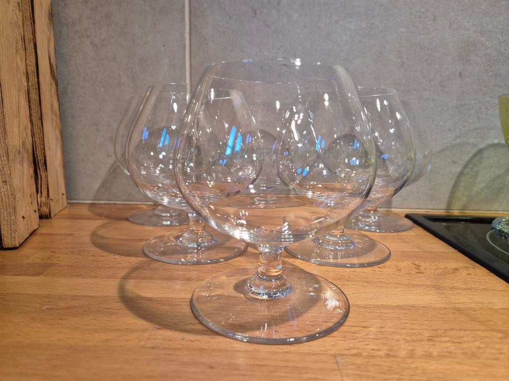 6 verres à cognac Val Saint Lambert, Collections, Enlèvement